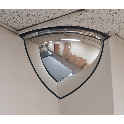 Miroir en d&ocirc;me 90°, Quart de d&ocirc;me, Dessus ouvert, Diam&egrave;tre 20" Ottawa Fastener Supply