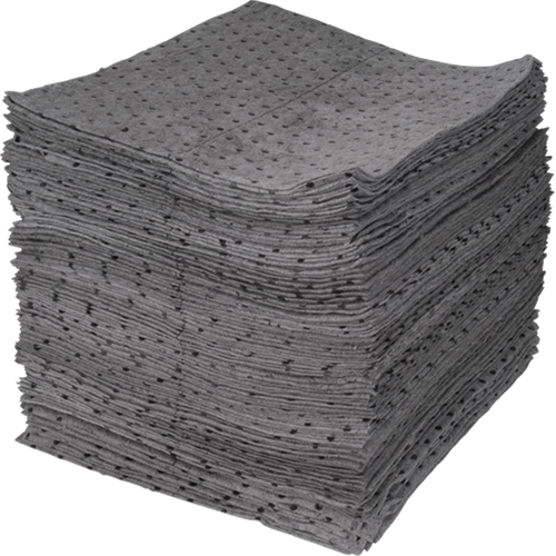 Premium Bonded Sorbent Pads, Universal, 15" x 17", 30 gal. Absorbancy Ottawa Fastener Supply