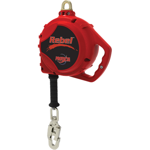 Rebel Self-Retracting Lifeline, 20', Galvanized Steel, Swivel Ottawa Fastener Supply