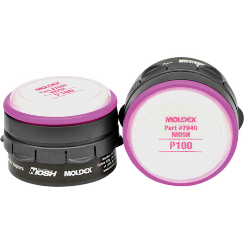 Cartouches pour respirateur, Combinaison cartouche et filtre contre les particules pour gaz/vapeurs/Cartouche gaz/vapeur, Vapeurs organiques/P100 Ottawa Fastener Supply