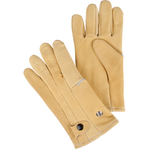 Driver's Style Gloves, Large, Grain Cowhide Palm, Fleece Inner Lining Ottawa Fastener Supply