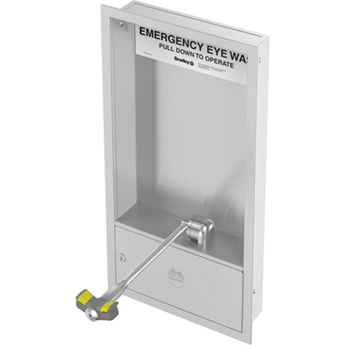 Eyewash Station, Wall-Mount Installation, Stainless Steel Bowl Ottawa Fastener Supply