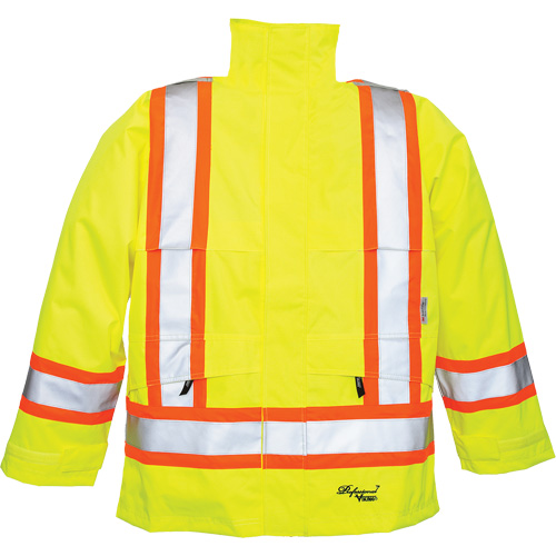 Manteaux 300 deniers Professional Journeyman, Polyester, Petit, Jaune lime haute visibilit&eacute; Ottawa Fastener Supply