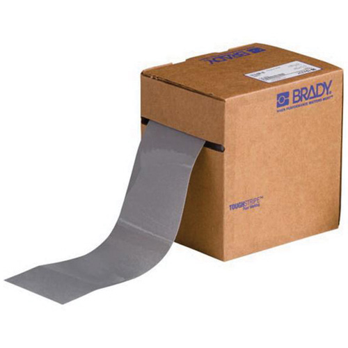 ToughStripe&reg; Floor Marking Tape, 3" x 100', Polyester, Grey Ottawa Fastener Supply