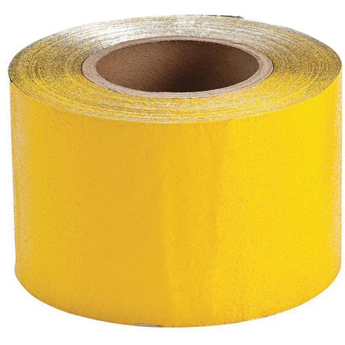 Temporary Pavement Marking Tape, 4" x 150', Vinyl, Yellow Ottawa Fastener Supply