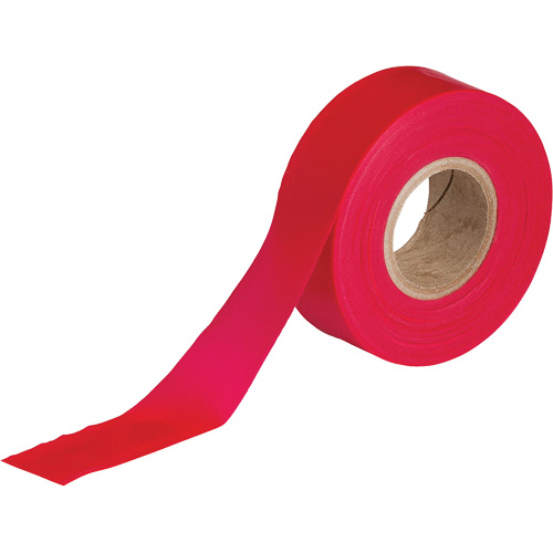 Flagging Tape, 1.188" W x 300' L, Red Ottawa Fastener Supply