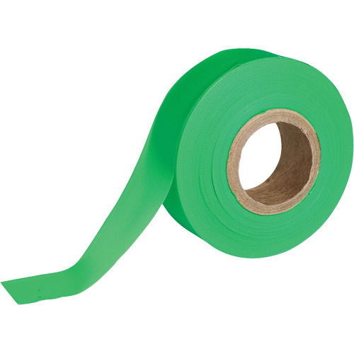 Flagging Tape, 1.188" W x 150' L, Fluorescent Green Ottawa Fastener Supply
