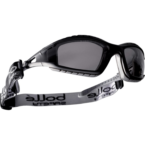 Lunettes de s&eacute;curit&eacute; Tracker, Lentille Grise/fum&eacute;e, Antibu&eacute;e/Antistatique, R&eacute;pond ou surpasse la norme CSA Z94.3 Ottawa Fastener Supply