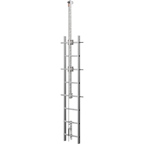 Vi-Go Continuous Ladder Climbing Safety System with Automatic Pass-Through, Stainless Steel Ottawa Fastener Supply