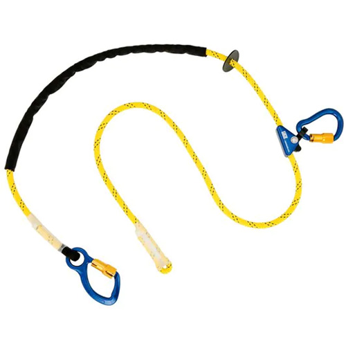 Pole Climber's Adjustable Rope Lanyard, 1 Legs, 8', CSA Class A, Nylon Ottawa Fastener Supply