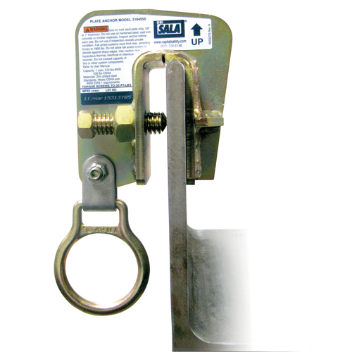 DBI-SALA&reg; Steel Plate Anchor, Bolt-On, Temporary Use Ottawa Fastener Supply