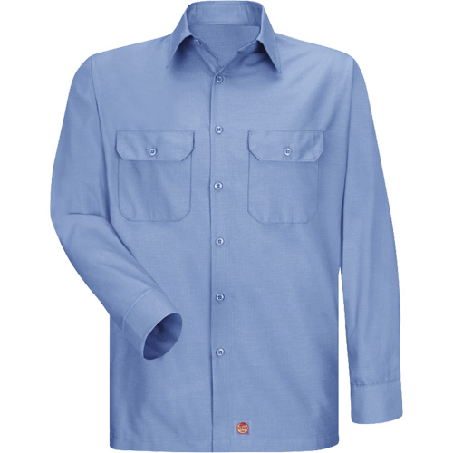 Chemise &agrave; manches longues en tissu ind&eacute;chirable, Hommes, 3T-Grand, Bleu Ottawa Fastener Supply