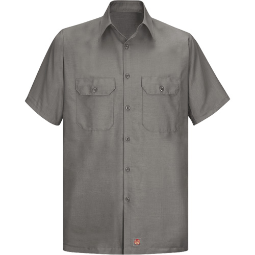 Short Sleeve Ripstop Shirt, Men's, 3X-Large, Grey Ottawa Fastener Supply