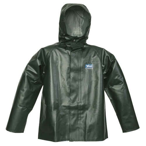 Manteau de pluie Journeyman r&eacute;sistant aux produits chimiques, 2T-Grand, Vert, Polyester/PVC Ottawa Fastener Supply