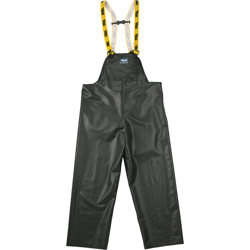 Pantalon de pluie &agrave; bavette Journeyman r&eacute;sistant aux produits chimiques, Grand, Vert, Polyester/PVC Ottawa Fastener Supply