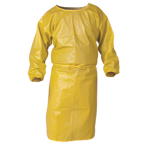 KleenGuard A70 Chemical Spray Protection Smock, Polypropylene, Yellow, 34" W x 44" L Ottawa Fastener Supply