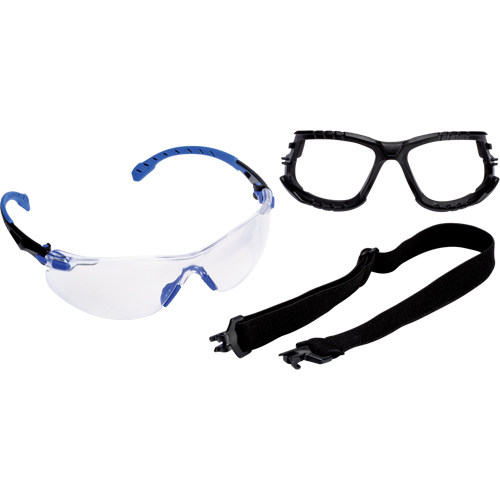 Solus Safety Glasses with Scotchgard Lens Kit, Clear Lens, Anti-Fog, Meets/Exceeds CSA Z94.3 Ottawa Fastener Supply