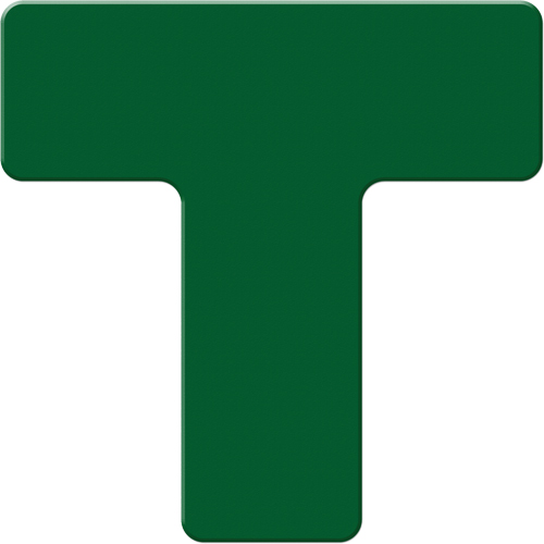 Marqueurs all&eacute;g&eacute;e/5S Armor Stripe, T, 6" lo x 6" la, Vert, Plastique Ottawa Fastener Supply