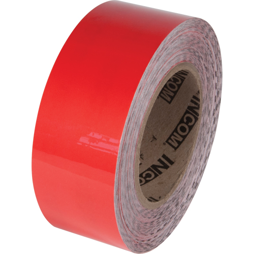 Tuff Mark&reg; Floor Marking Tape, 3" x 100', Polyester, Red Ottawa Fastener Supply