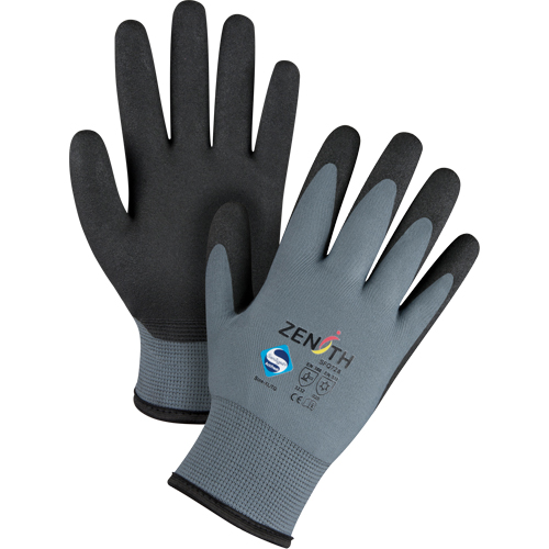 Gants enduits de premi&egrave;re qualit&eacute; ZX-30°, 10/T-Grand, R&ecirc;vetement PVC, Calibre 15, Enveloppe en Nylon Ottawa Fastener Supply