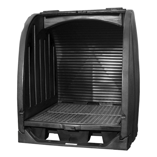 Spill Containment Sheds Without Drain, 65" L x 58" W x 69" H, 2000 lbs. Load Capacity Ottawa Fastener Supply