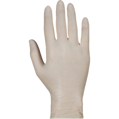 KeepKleen&reg; Disposable Medical Exam Grade Gloves, Large, Latex, 5-mil, Powder-Free, White, Class 2 Ottawa Fastener Supply