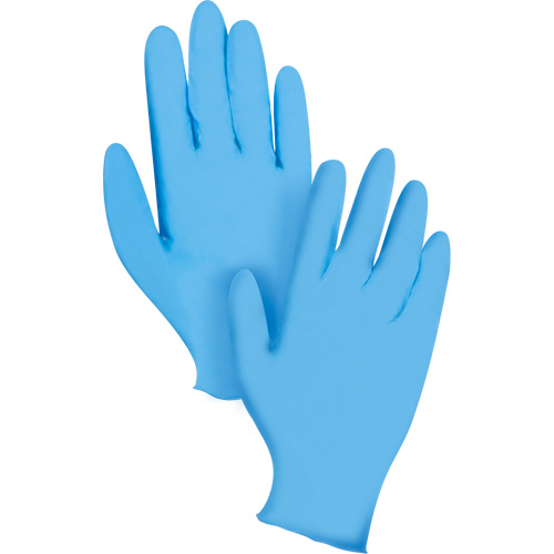 Gants jetables KeepKleen, T-Grand, Nitrile, 8 mils, Sans poudre, Bleu Ottawa Fastener Supply