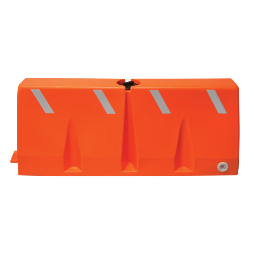 Barri&egrave;res de circulation, Rempli d'eau, 62,25 lo x 24" h, Orange Ottawa Fastener Supply