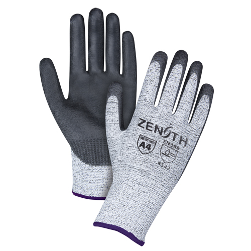 Gants &eacute;lastiques sans coutures r&eacute;sistants &agrave; la coupe, Taille 6/T-petit, Calibre 13, Rev&ecirc;tement Polyur&eacute;thane, Enveloppe en PEHP, ANSI/ISEA 105 niveau 4/EN 388 niveau 5 Ottawa Fastener Supply