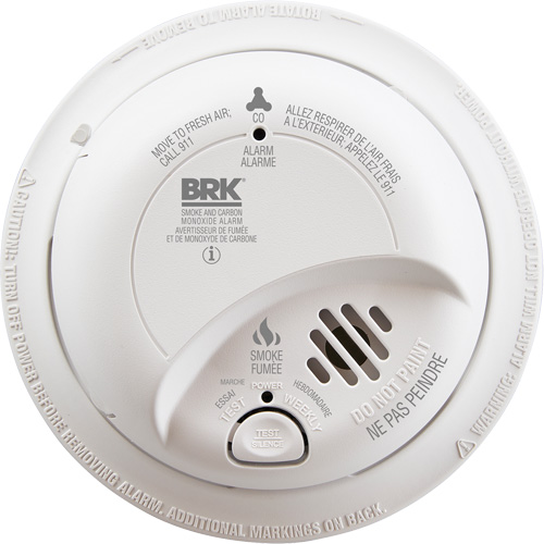 Ionization Smoke & Carbon Monoxide Combination Alarm, Battery Operated/Hardwired Ottawa Fastener Supply