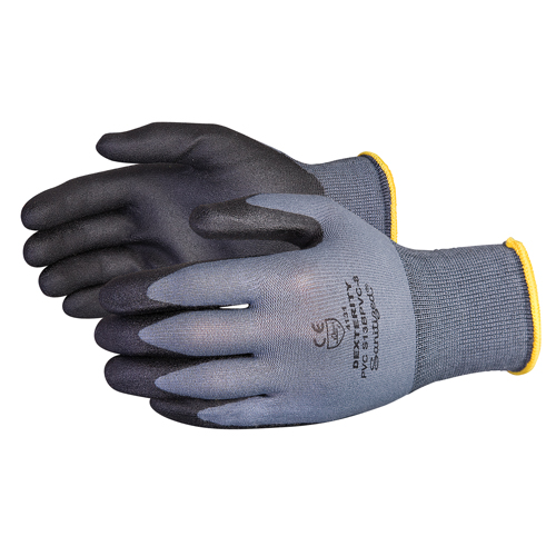 Gants enduits Dexterity, 11/2T-Grand, R&ecirc;vetement PVC, Calibre 13, Enveloppe en Nylon Ottawa Fastener Supply
