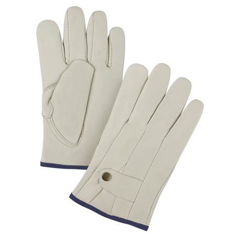 Premium Ropers Gloves, X-Large, Grain Cowhide Palm Ottawa Fastener Supply