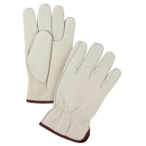Gants de conducteur doubl&eacute;s pour l'hiver de premi&egrave;re qualit&eacute;, Grand, Paume en Cuir fleur de vache, Molleton Ottawa Fastener Supply