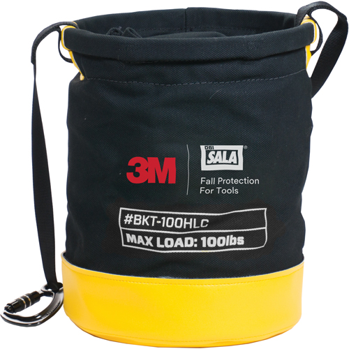 Tool Lifting Safe Bucket, Canvas, 12.5" Dia. x 15" H, 100 lbs. Load Rating Ottawa Fastener Supply