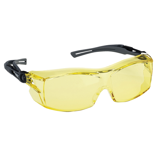 Dynamic OTG Extra Series Safety Glasses, Amber Lens, Anti-Fog/Anti-Scratch, ANSI Z87+/Meets/Exceeds CSA Z94.3 Ottawa Fastener Supply