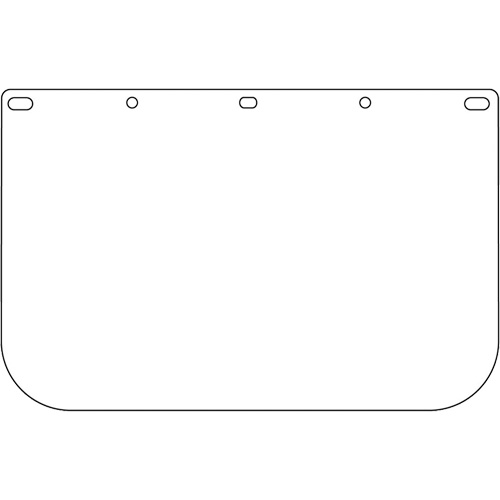 Dynamic Die Cut Faceshield Visor, Polycarbonate, Clear Tint Ottawa Fastener Supply