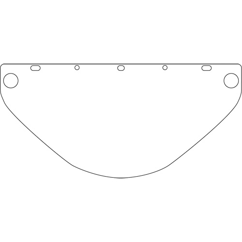 Visi&egrave;re d&eacute;coup&eacute;e &agrave; l'emporte-pi&egrave;ce Dynamic, PETG, Teinte Transparent Ottawa Fastener Supply