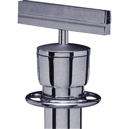 Sign Bracket for Portable Post, Satin Chrome Ottawa Fastener Supply