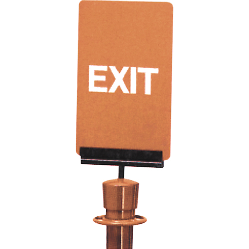 Enseigne de contr&ocirc;le des foules  Exit , 11" x 7", Plastique, Anglais Ottawa Fastener Supply