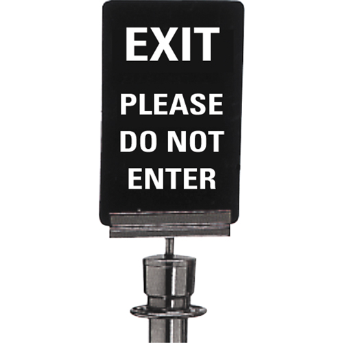 Enseigne de contr&ocirc;le des foules  Exit: Please Do Not Enter , 11" x 7", Plastique, Anglais Ottawa Fastener Supply