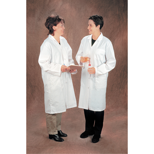 Lab Coats, Poly-Cotton, Small, White Ottawa Fastener Supply