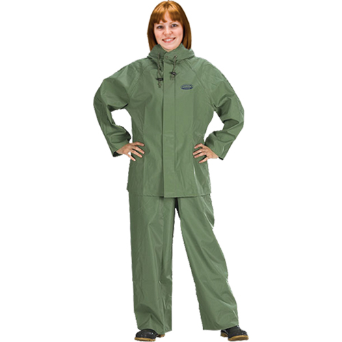 Hurricane Flame Retardant/Oil Resistant Rain Suits - Rainsuits, 4X-Large, Green Ottawa Fastener Supply