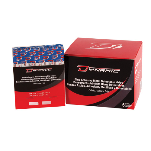 Dynamic Blue Adhesive Bandage Dispenser Refill, Assorted, Fabric Metal Detectable, Non-Sterile Ottawa Fastener Supply