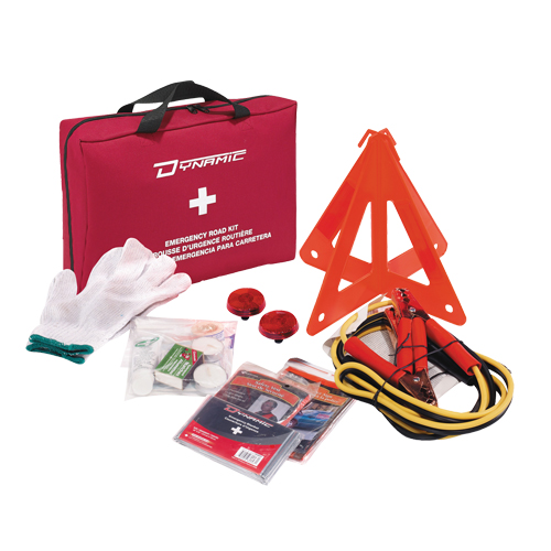 Trousse de premiers soins pour dangers extr&ecirc;mes de la route Dynamic, Dispositif m&eacute;dical Classe 1, Sac en nylon Ottawa Fastener Supply