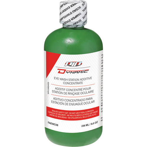 Additif concentr&eacute; pour douche oculaire Dynamic, Bouteille Plein, 8 oz Ottawa Fastener Supply