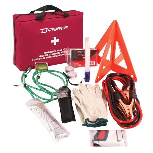Dynamic S.O.S. Emergency Road Side Kit, Class 1 Medical Device, Nylon Bag Ottawa Fastener Supply