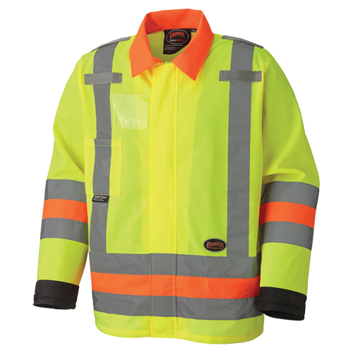 6007 Veste de s&eacute;curit&eacute; routi&egrave;re respirante, Polyester, Jaune lime haute visibilit&eacute;, T-petit Ottawa Fastener Supply