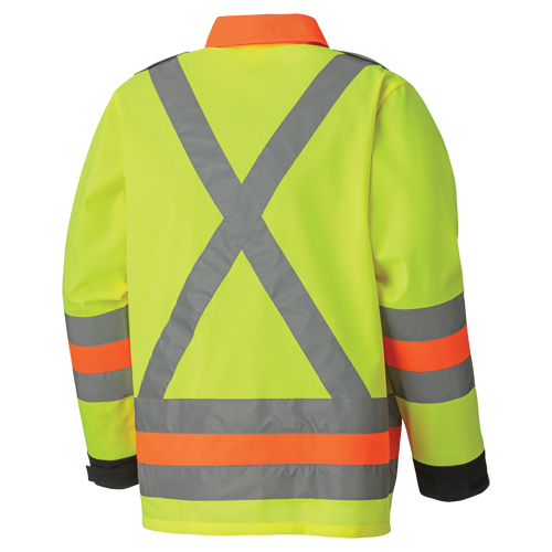 6007 Veste de s&eacute;curit&eacute; routi&egrave;re respirante, Polyester, Jaune lime haute visibilit&eacute;, T-petit Ottawa Fastener Supply