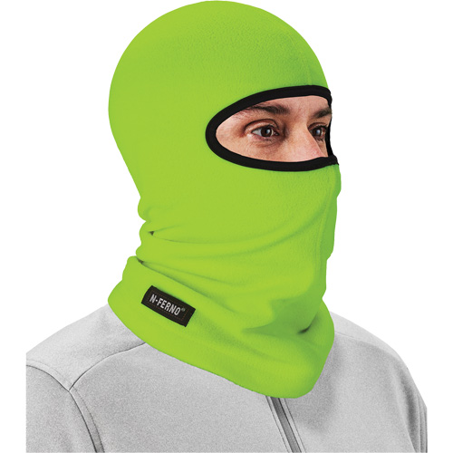 N-Ferno&reg; 6821 Balaclava, Fleece, High-Visibility Lime Green Ottawa Fastener Supply