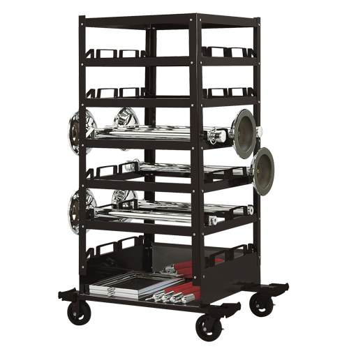 Six Tier Storage Cart, Steel Ottawa Fastener Supply